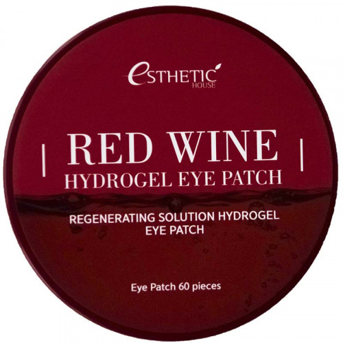 Гидрогелевые патчи   КРАСНОЕ ВИНО   Red Wine Hydrogel Eye Patch   60 шт Esthetic House